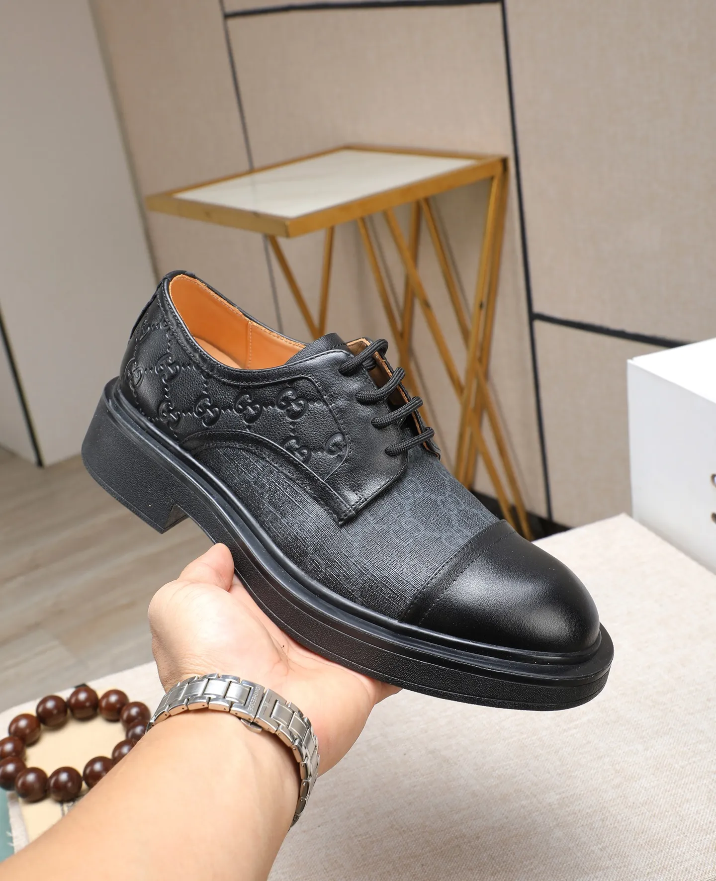 Men's shoes 💰520 📛📛Original (water-dyed cow lining) GUCCI official website formal shoes🌀 Italian 🇮🇹Imported cowhide➕Top imported water-dyed cowhide lining💋Finely handmade Original bottom, the real thing looks better when photographed in person Standard size 38-44
